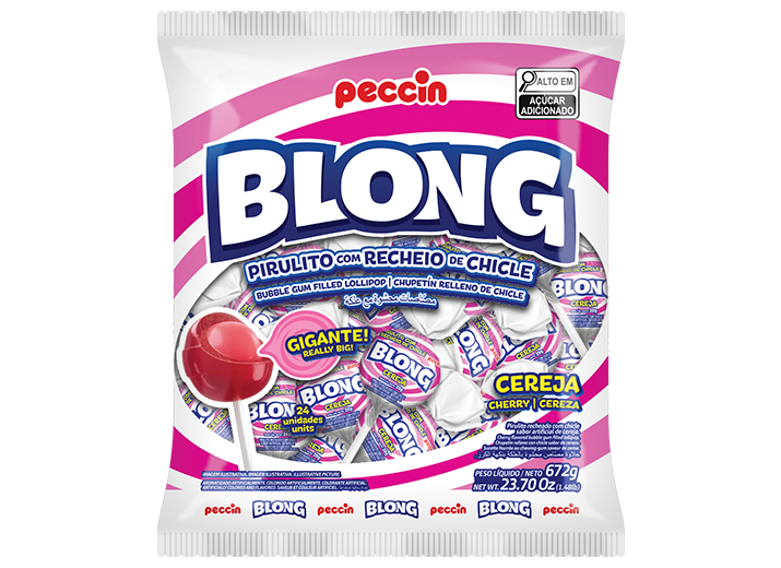 Blong Pirulito Gigante com Chiclete 672g